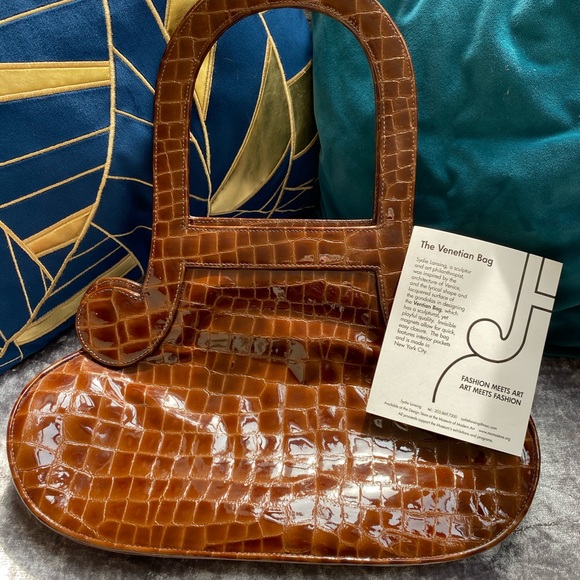 RARE!!! The Venetian Bag by sculptor - leather - Picture 3 of 5